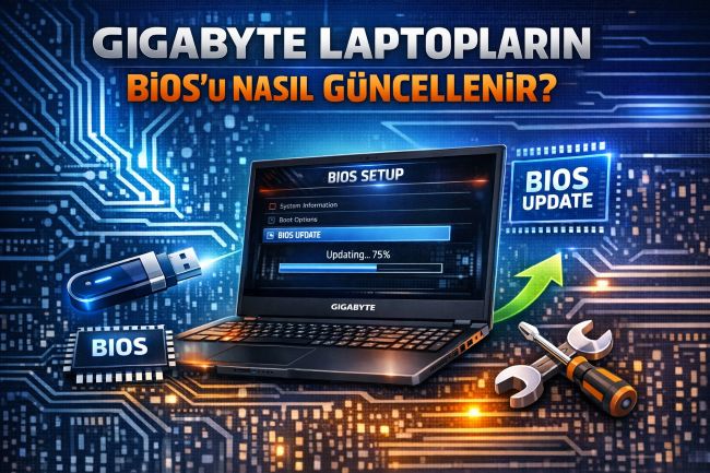 Gigabyte Laptopların Bios'u Nasıl Güncellenir.